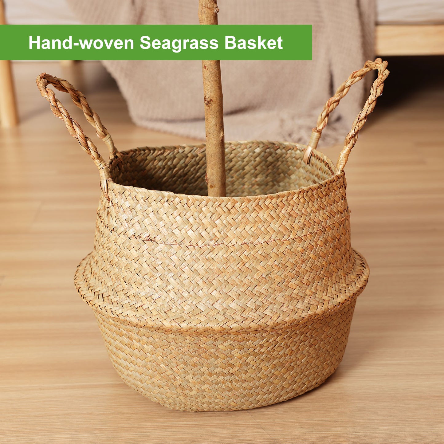 Faux Olive Tree 7FT – Tall Artificial Plants Indoor with Real Wood Trunk & Seagrass Basket, Lifelike Silk Leaves & Fruits – Potted Large Fake Trees for Home, Living Room, Bedroom & Office Decor